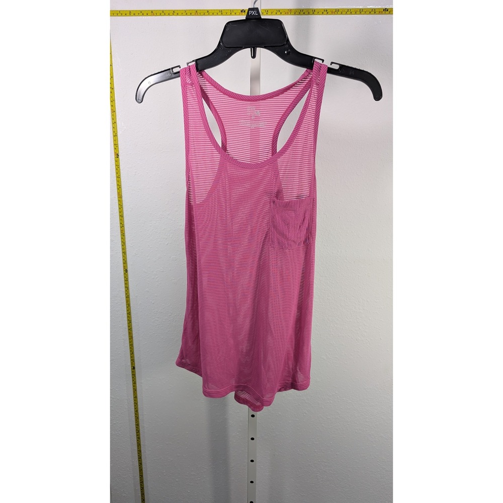 Fila Sport Pink Striped Racerback Tank Top Womens‎ Size PXL Athletic Gym Shirt